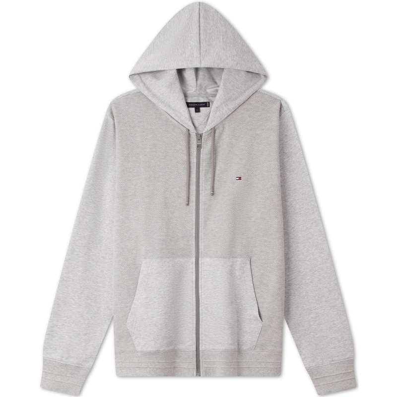 Order 湯米希爾費格休閒紋理連帽拉鍊外套運動衫 MW0MW38791