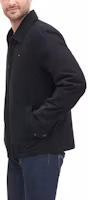 Shop Tommy Hilfiger Classic Black Logo Embroidered Business Casual Jacket Men TM-159AK644