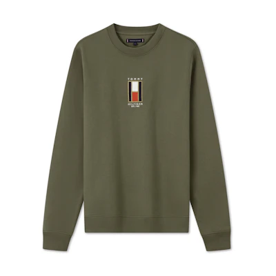 Tommy Hilfiger Classic Embroidered Flag Logo Crewneck Sweatshirt MW0MW35533