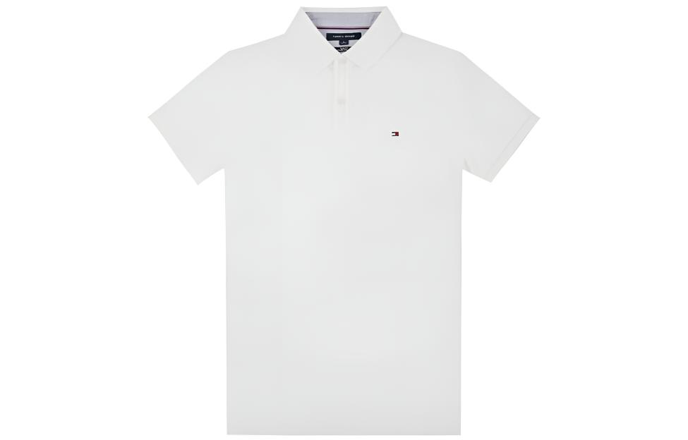 Tommy Hilfiger Classic Fit Solid Polo Shirt - Casual Retro Preppy Style 78J0043-112