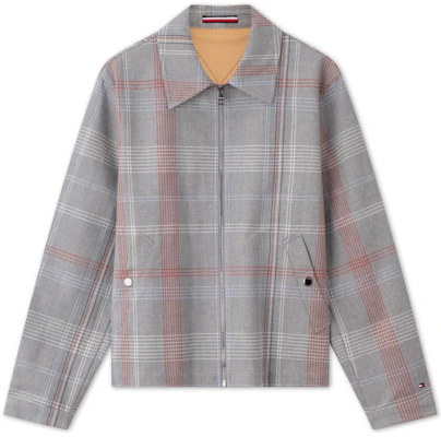 Tommy Hilfiger 經典灰格紋拉鍊商務休閒外套 MW0MW35669 Buy Tommy Hilfiger 經典灰格紋拉鍊商務休閒外套 MW0MW35669