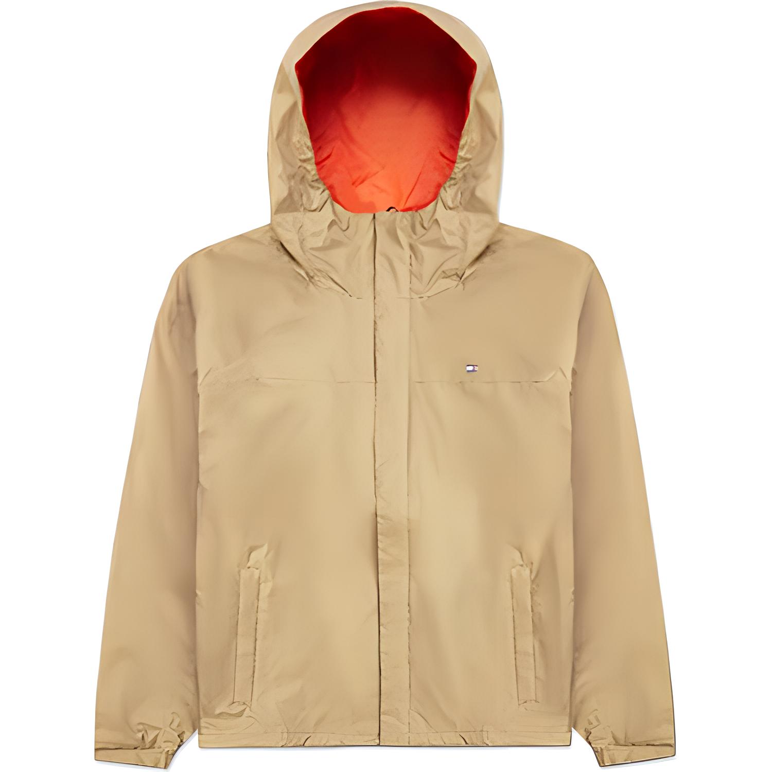 Tommy Hilfiger Classic Khaki Lightweight Windproof Hooded Jacket 156AP010-KHAKI