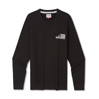 Tommy Hilfiger Classic Logo Print Crewneck Cotton Sweatshirt DM0DM17780
