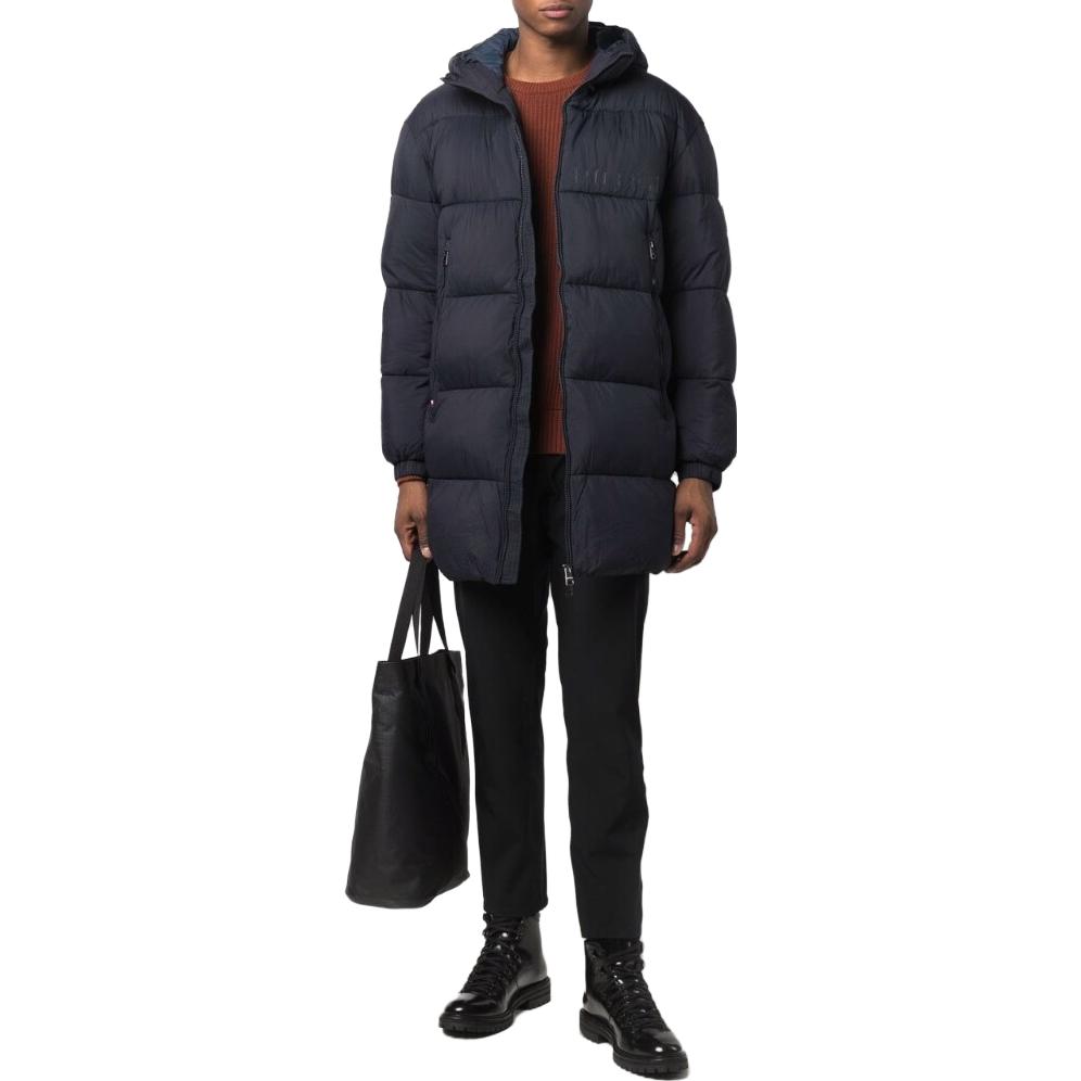 Tommy Hilfiger Classic Padded Zip-Up Hoodie Jacket Black MW0MW19657