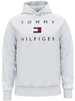 Tommy Hilfiger Classic Retro College Hoodie Unisex White Pullover 78J3820110 Tommy Hilfiger Classic Retro College Hoodie Unisex White Pullover 78J3820110