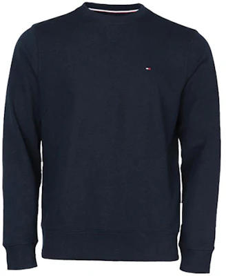 Tommy Hilfiger Classic Solid Navy Pullover Crewneck Sweatshirt Men 78E6675-079 Buy Tommy Hilfiger Classic Solid Navy Pullover Crewneck Sweatshirt Men 78E6675-079