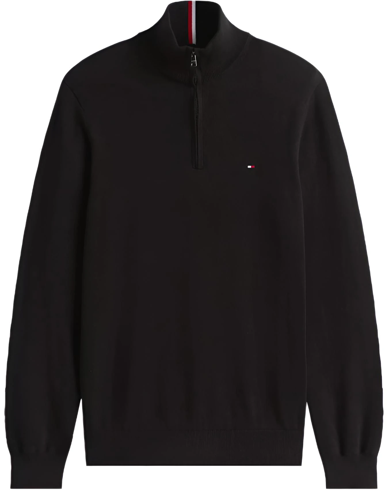 tommy-hilfiger-classic-solid-pullover-sweatshirt-black-spring-fall-casual-78-j6867-001