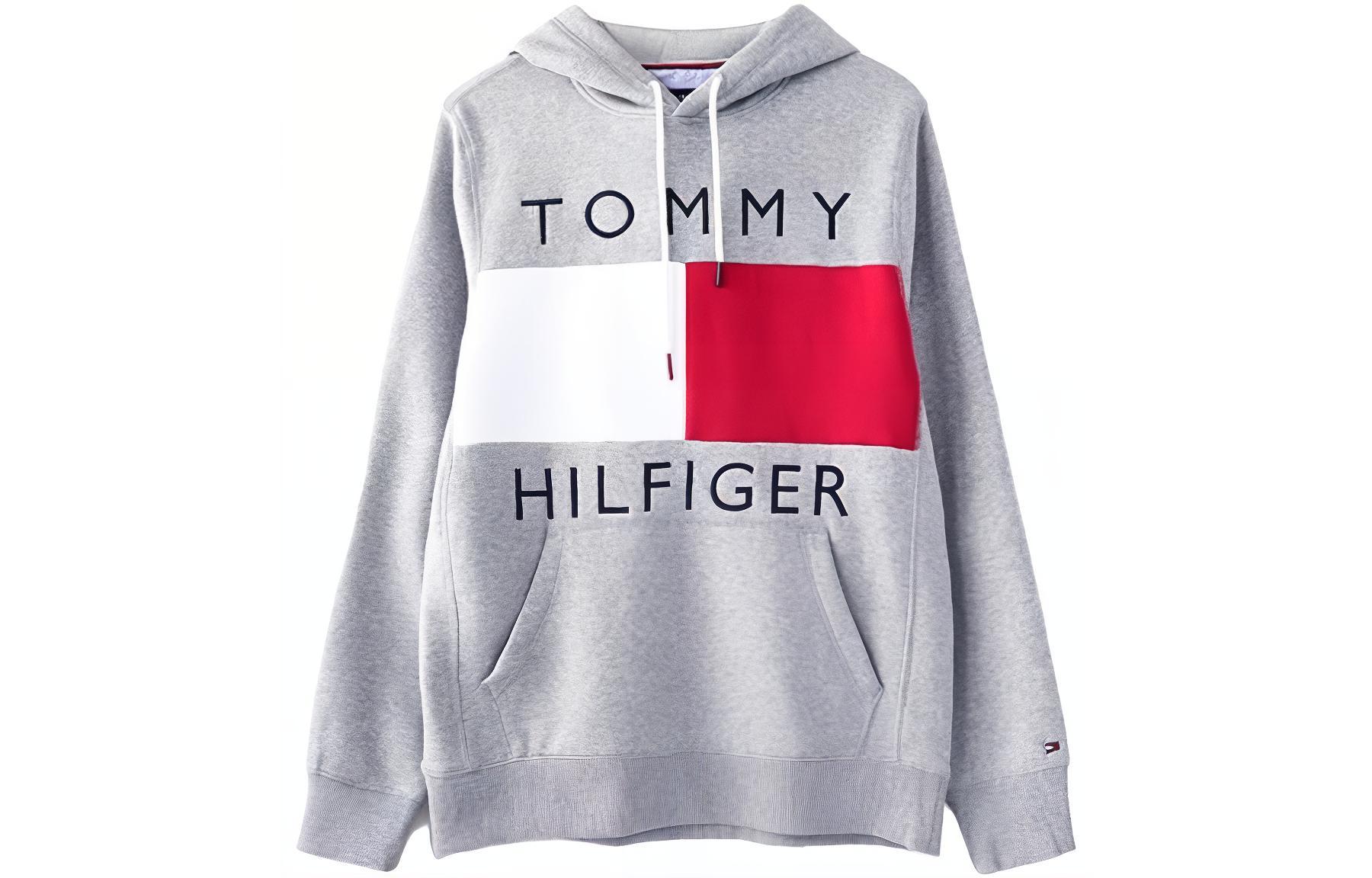 Tommy Hilfiger Colorblock Embroidered Drawstring Hoodie Pullover 08678J1753-