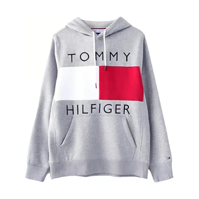 Tommy Hilfiger Colorblock Embroidered Drawstring Hoodie Pullover 08678J1753-