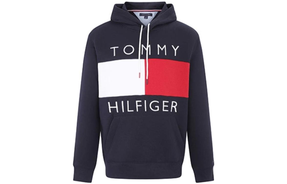Cheap Tommy Hilfiger 拼色刺繡抽繩連帽套頭衫 08678J1753-