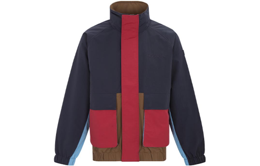Tommy Hilfiger Colorblock Embroidered Pocket Jacket Navy Blue - 08578J3495-410