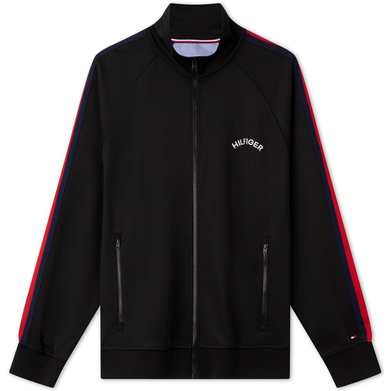 Tommy Hilfiger Colorblock Embroidered Zip-Up Track Jacket Sweater 78JA248