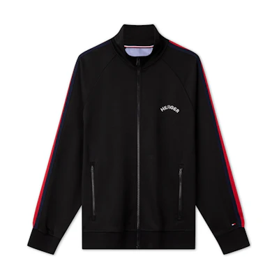 Tommy Hilfiger Colorblock Embroidered Zip-Up Track Jacket Sweater 78JA248