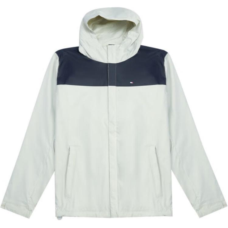 Tommy Hilfiger Colorblock Hooded Casual Jacket Light Green 156AP010-NVY/IVY