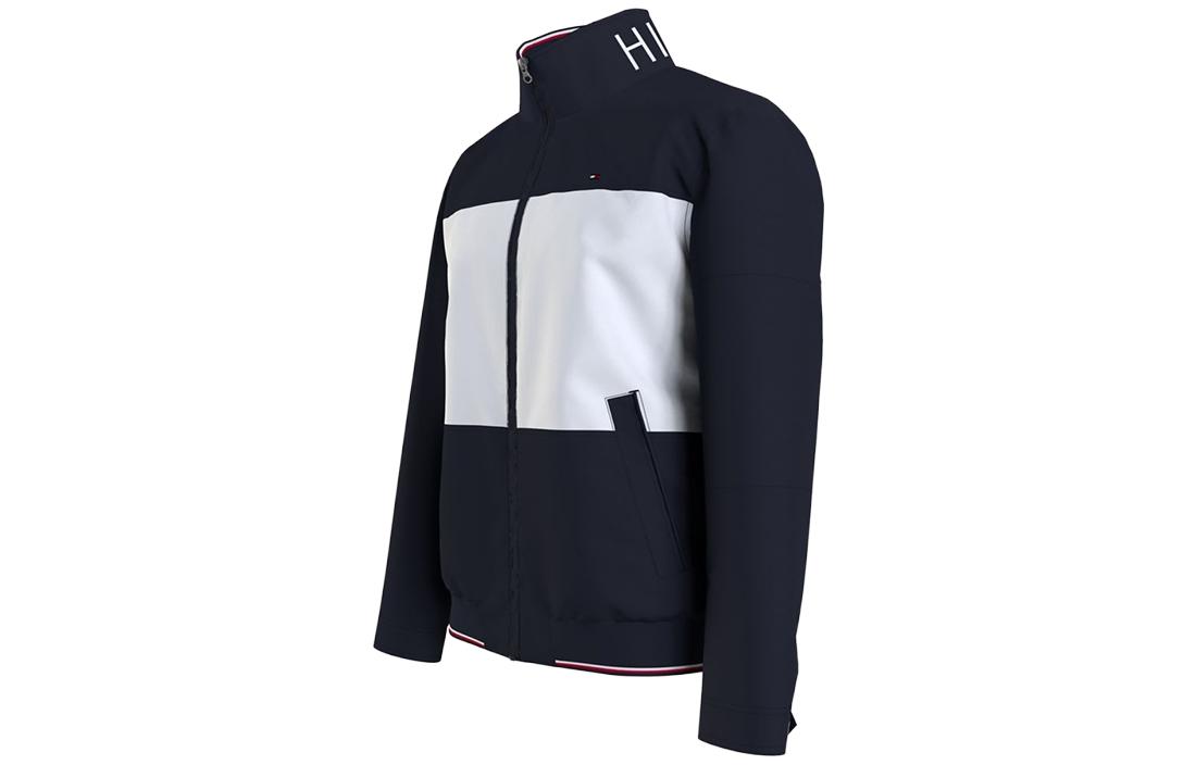 Lookbook Tommy Hilfiger 拼接色塊長袖外套 深藍色 78J5746-411