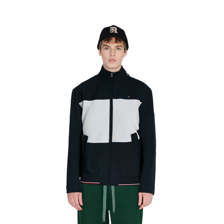 Details for Tommy Hilfiger 拼接色塊長袖外套 深藍色 78J5746-411