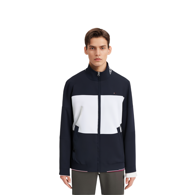 Sizing Tommy Hilfiger 拼接色塊長袖外套 深藍色 78J5746-411