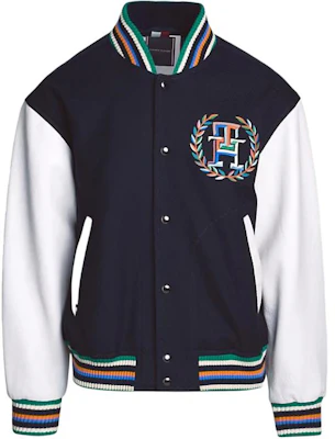 Tommy Hilfiger Jaket Lelaki Colorblock Longgar Dengan Kolar Berdiri dan Butang MW34475-DW5 Buy Tommy Hilfiger Jaket Lelaki Colorblock Longgar Dengan Kolar Berdiri dan Butang MW34475-DW5