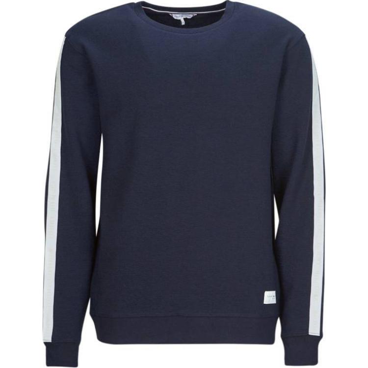 Tommy Hilfiger Colorblock Pullover Crewneck Sweatshirt Navy Blue (Men) UM0UM03009-DW5