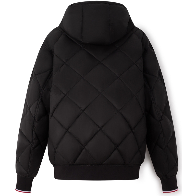 Lookbook 汤米希尔费格男士拼色加厚连帽夹克 - 修身保暖外套 78J9385