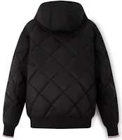 Lookbook Tommy Hilfiger Colorblock Quilted Hooded Jacket for Men - Slim Fit, Warm Outerwear. 78J9385