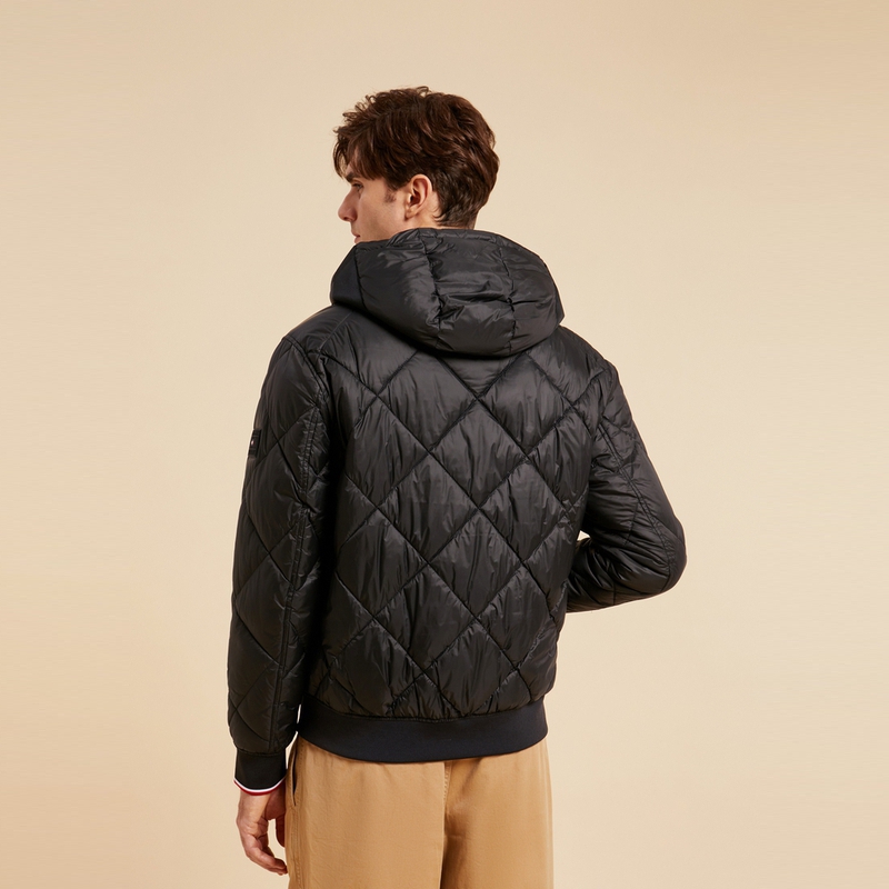 Purchase 汤米希尔费格男士拼色加厚连帽夹克 - 修身保暖外套 78J9385