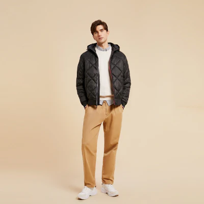 汤米希尔费格男士拼色加厚连帽夹克 - 修身保暖外套 78J9385 Details for 汤米希尔费格男士拼色加厚连帽夹克 - 修身保暖外套 78J9385