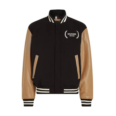 Tommy Hilfiger Colorblock Varsity Jacket Black MW0MW33759-BDS