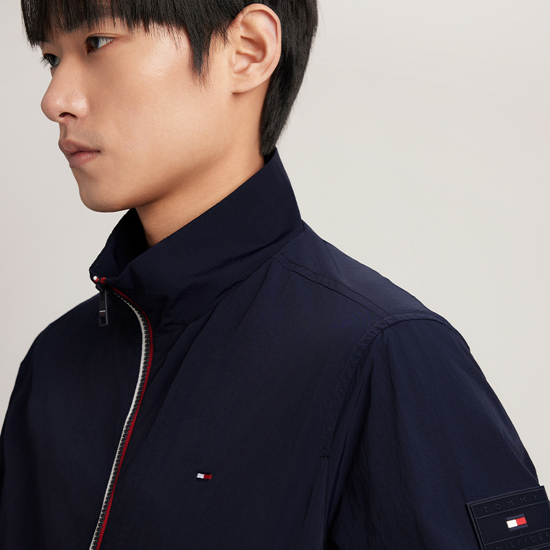 Sizing 湯米希爾費格撞色拉鍊休閒外套海軍藍 DW5 MW0MW33753