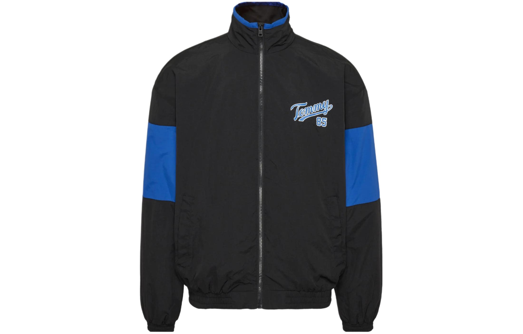Tommy Hilfiger Colorblock Zip-Up Jacket Black Mens DM0DM15392-BDS