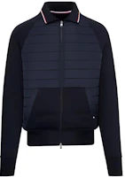 Tommy Hilfiger Colorblock Zip-Up Jacket Navy Blue Long-Sleeve MW0MW32686-DW5 Tommy Hilfiger Colorblock Zip-Up Jacket Navy Blue Long-Sleeve MW0MW32686-DW5