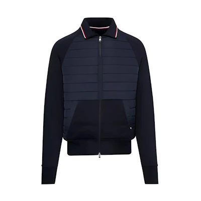 Tommy Hilfiger Colorblock Zip-Up Jacket Navy Blue Long-Sleeve MW0MW32686-DW5
