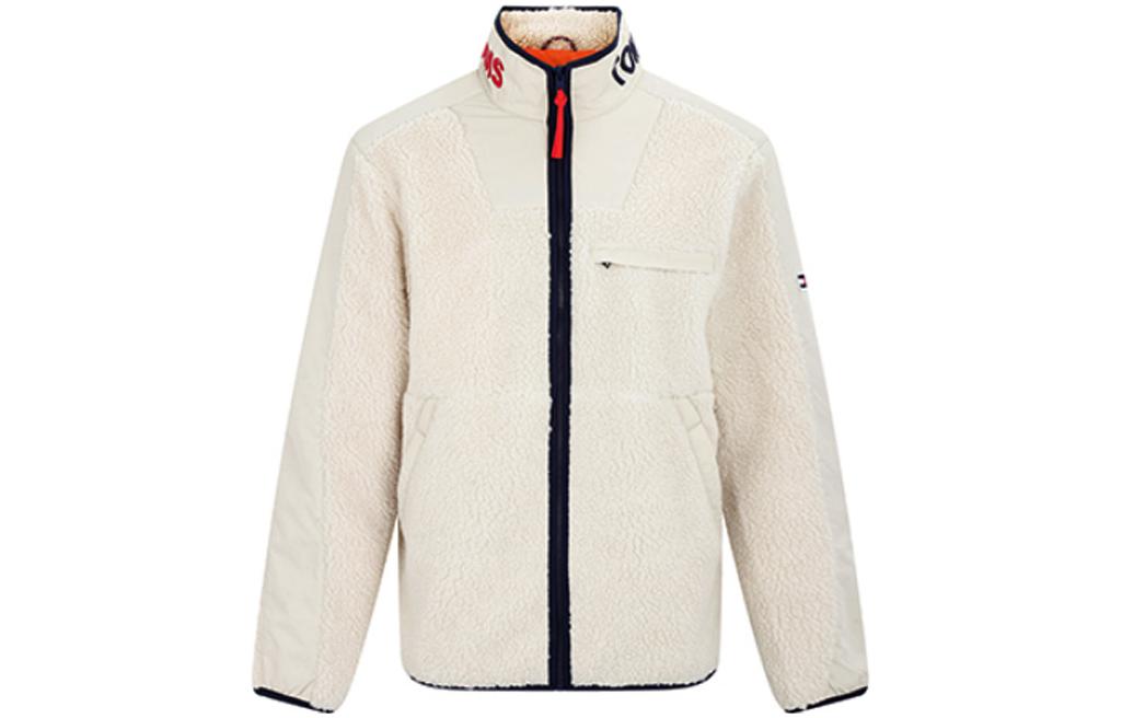 Tommy Hilfiger Colorblock Zip-Up Stand Collar Jacket White 78J6180-102