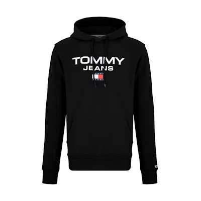 Tommy Hilfiger Cotton Colorblock Logo Sweatshirt Black DM0DM15692-BDS