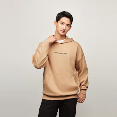 Tommy Hilfiger 刺繡字母純棉連帽上衣 78J8286 8