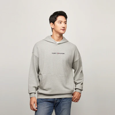 Tommy Hilfiger 刺繡字母純棉連帽上衣 78J8286 2