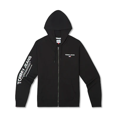 Tommy Hilfiger Cotton Letter Print Zip-Up Hoodie Unisex DM0DM17783