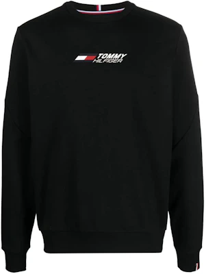 Tommy Hilfiger Crewneck Logo Line Long-Sleeve Sweatshirt Black MW0MW30382-DW5 Buy Tommy Hilfiger Crewneck Logo Line Long-Sleeve Sweatshirt Black MW0MW30382-DW5