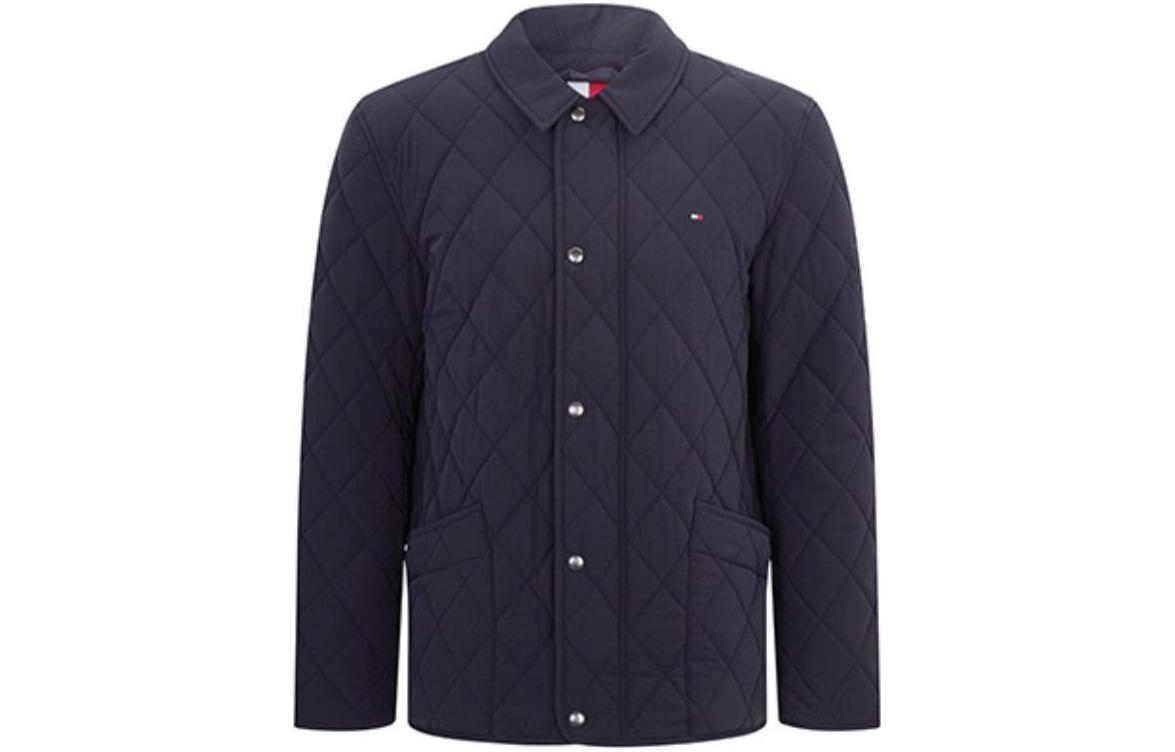 Tommy Hilfiger Diamond Quilted Long Sleeve Jacket Navy Blue MW0MW30825