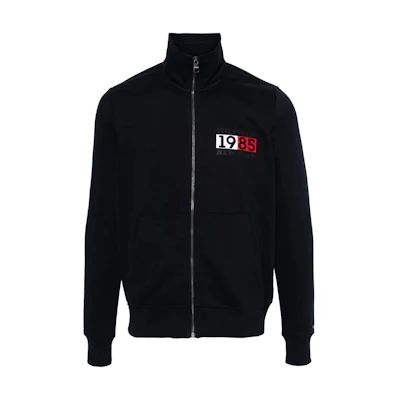 Tommy Hilfiger Digital Print High-Neck Zip Jacket Navy Blue MW0MW32749-DW5