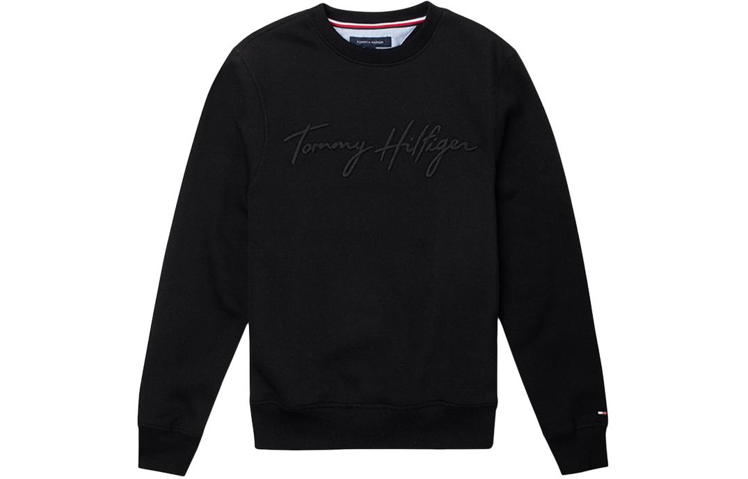 Tommy Hilfiger Embossed Crewneck Antibacterial Sweatshirt Black 78J3817-001