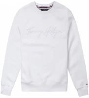 Tommy Hilfiger Embossed Logo Antibacterial Crewneck Sweatshirt White 78J3817-110 Tommy Hilfiger Embossed Logo Antibacterial Crewneck Sweatshirt White 78J3817-110