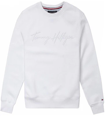 Tommy Hilfiger Embossed Logo Antibacterial Crewneck Sweatshirt White 78J3817-110 Buy Tommy Hilfiger Embossed Logo Antibacterial Crewneck Sweatshirt White 78J3817-110
