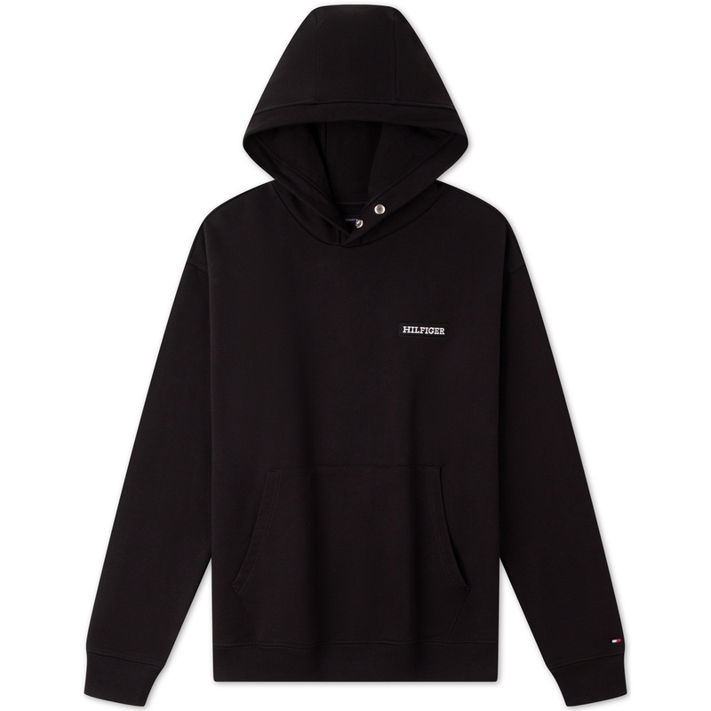 Order Tommy Hilfiger 刺繡棉斜紋純色寬鬆連帽上衣 MW0MW37224