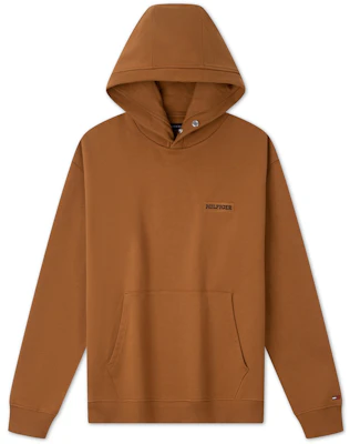 Tommy Hilfiger 刺繡棉斜紋純色寬鬆連帽上衣 MW0MW37224 Sizing Tommy Hilfiger 刺繡棉斜紋純色寬鬆連帽上衣 MW0MW37224