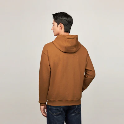 Tommy Hilfiger 刺繡棉斜紋純色寬鬆連帽上衣 MW0MW37224 2