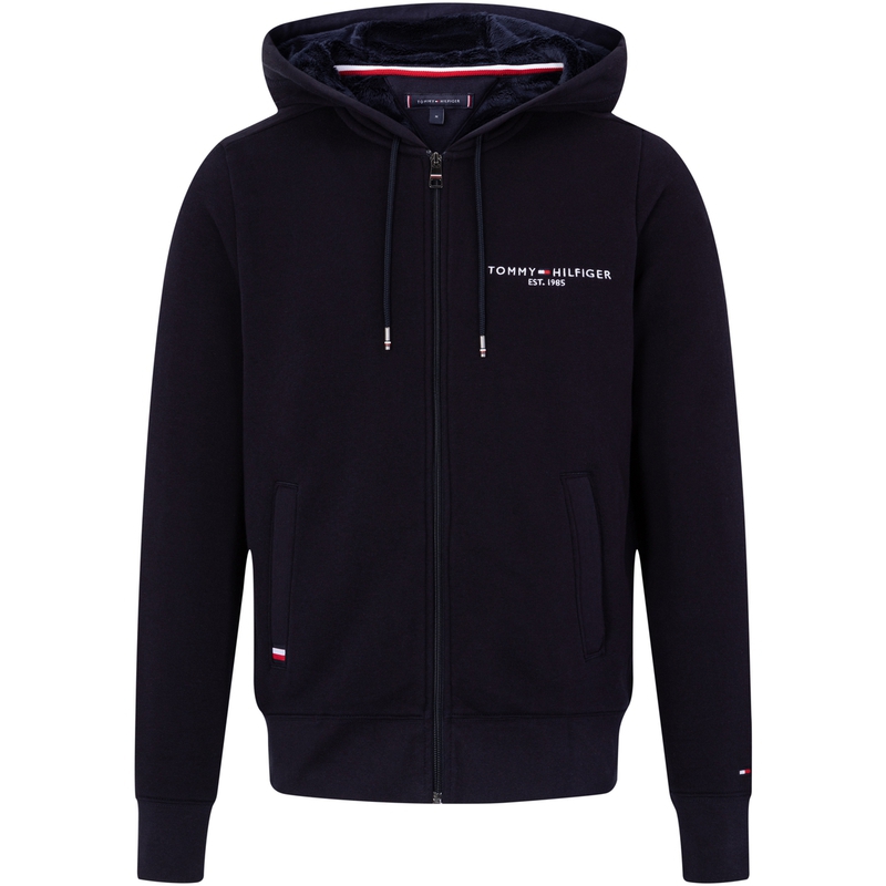 Tommy Hilfiger Embroidered Fleece Zip-Up Hooded Jacket MW0MW27841DW5