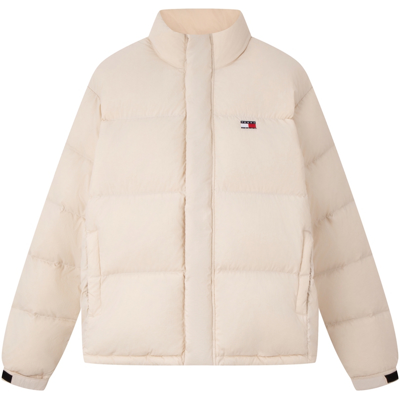 Cheap 타미 힐피거 자수 후드 패딩 다운 재킷 유니섹스 90% 다운 웜 코트 DM0DM20374
