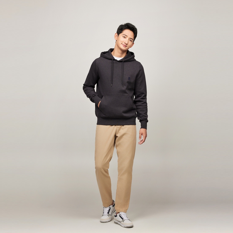 Details for Tommy Hilfiger 刺繡針織連帽休閒純色長袖上衣 MW0MW33646