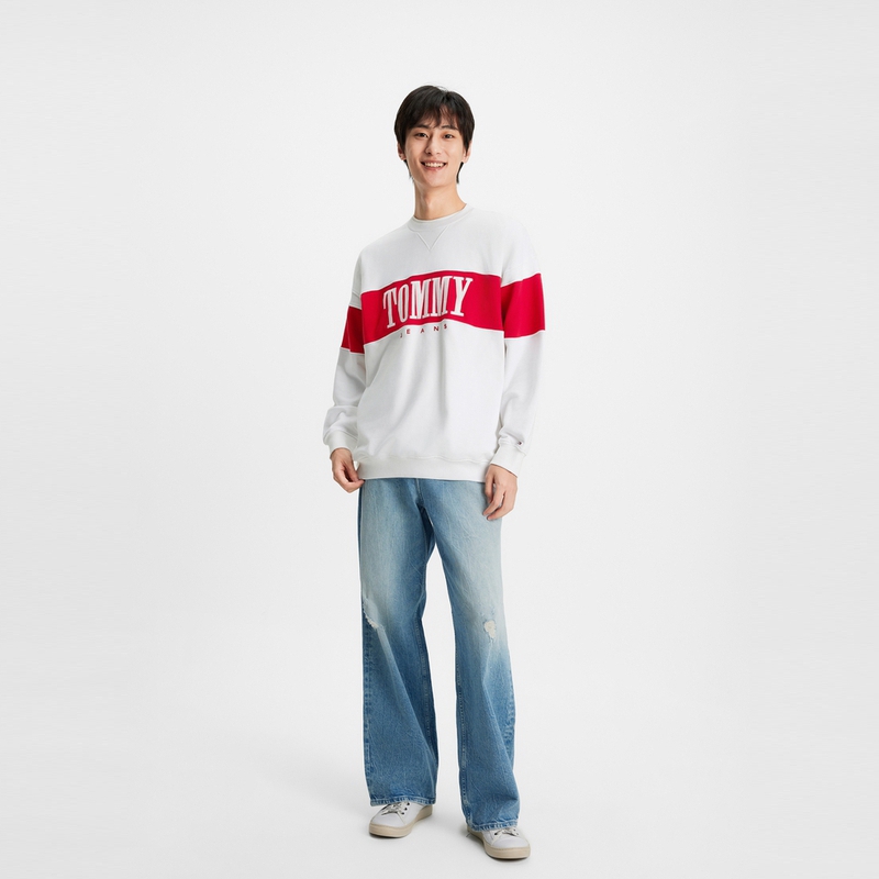 Details for 汤米希尔费格刺绣Logo拼色卫衣 XJ0XJ00883